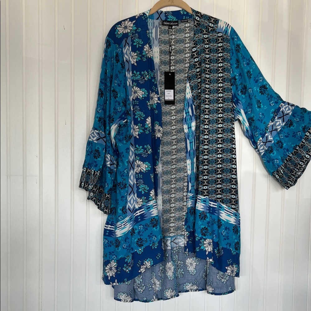 Tolani Multicolor Floral Kimono